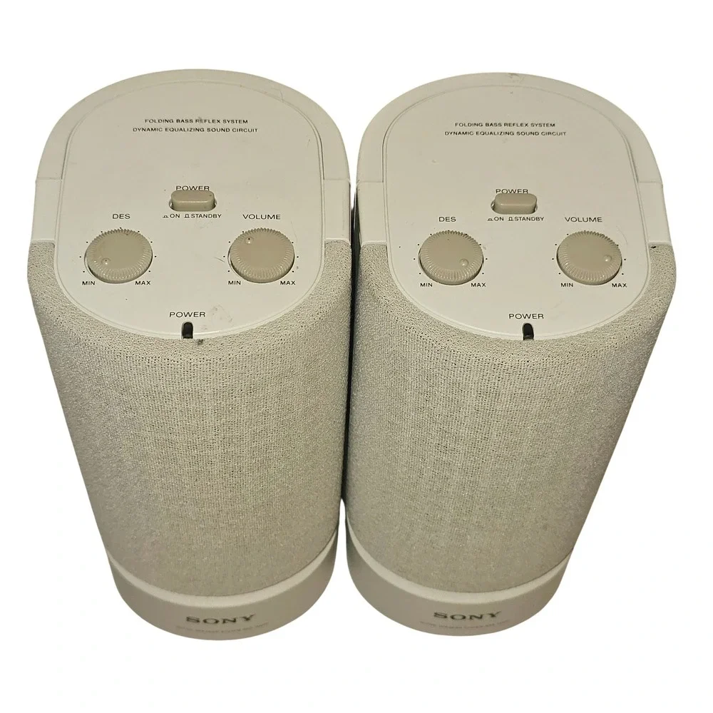 Sony‎ SRS-88PC Active Speaker System Pair Folding Bass Reflex Made in Japan